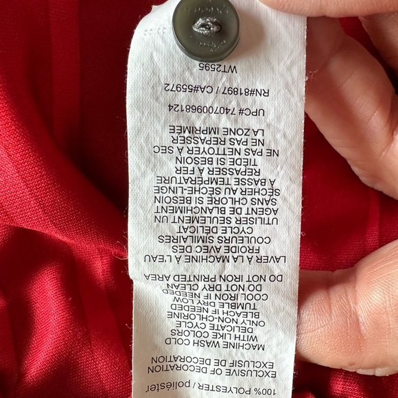 Hogan Red Polo Shirt Classic Striped Design - Picture 8 of 8